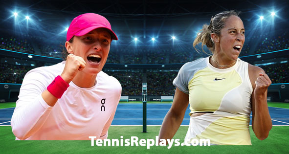 Iga Swiatek vs Madison Keys Full Match Replay WTA Madrid Open Semi-final 2 May 2024
